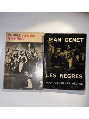 Jean GENET The Blacks Les Negres Pour Jouer Les Negres 1963 French & English PB